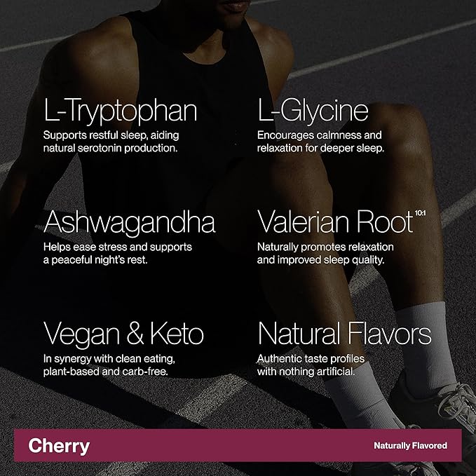 Cadence Sachets Recover Cherry - Carton (5g x 30) Science-Backed Overnight Hydration & Sleep Blend | Zero Caffeine | Vegan, Keto & Paleo Friendly | Sodium, Potassium & Magnesium for Recovery