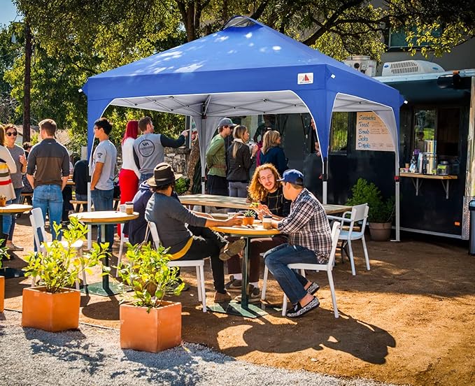 ABCCANOPY Outdoor Pop up Canopy Tent, 10x10 Instant Portable Canopy for Camping, Beach, Backyard (Royal Blue)