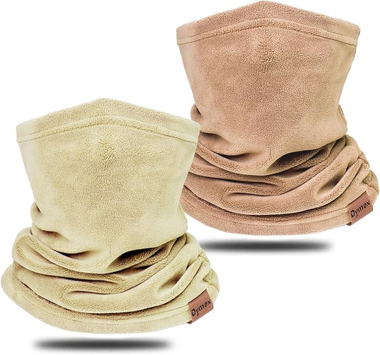 Neck Warmer Winter Neck Gaiter Face Mask Balaclavas for Women Men, Soft Fleece Face Cover Mask for Skiing Motorcycle-2 Pack
