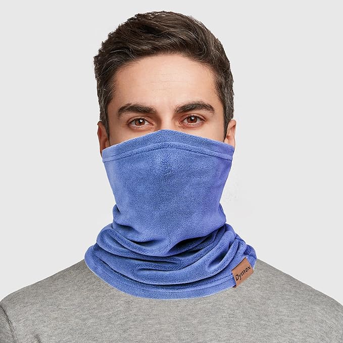 Winter Neck Warmer Gaiter Fleece Neck Cover Cotton Balaclava Windproof Face Cover Mask for Women Men