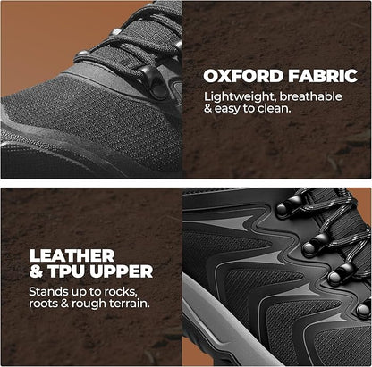 NORTIV 8 Men's Waterproof PRO Hiking Boots Outdoor Lightweight Non-Slip Arch Support Trekking Camping Ankle Boots Armadillo Update