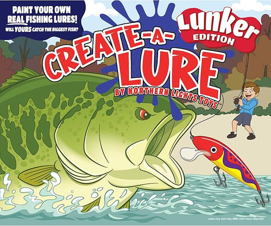 DIY Fishing Lure Kit - Kid-Friendly Fishing Gear for Customizing Lures, Includes Paint & Brushes, Perfect Arts and Crafts for Kids, Tackle Box Must-Have