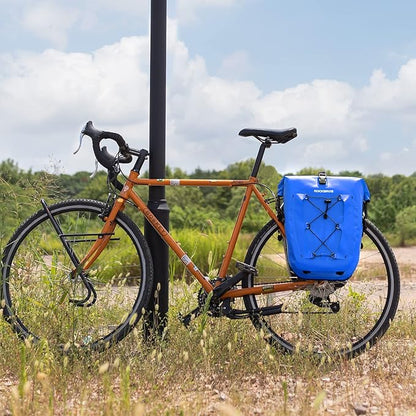 ROCKBROS Bike Panniers Waterproof Bike Rear Rack Bag Max 30L Large Capacity Bike Rear Panniers for Cycling Traveling Commuting