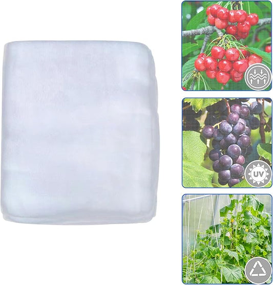 Garden Netting Mosquito Insect Birds Animals Barrier Protection Net Ultra Fine Garden Mesh Netting Plant Covers for Vegetable Plants Fruits Flowers Trees Greenhouse Row Cover(4×25 Ft)