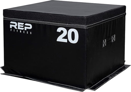 REP Fitness Stackable Soft Foam Plyo Box Set, Adjustable Plyometric Jump Box for Home Gym Workouts, Plyometric Jumping Platform for Exercise, Step Training, HIIT & CrossFit