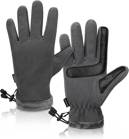 Winter Warm Gloves for Women - Fashion Style Windproof Cuffs Soft fleece - Touchscreen Thermal Flexible Gloves