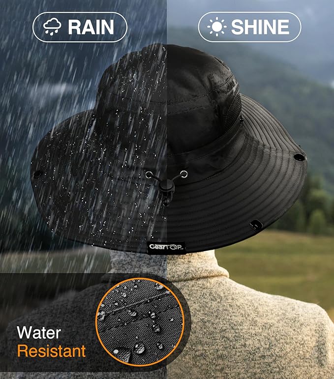 GearTOP Safari Hat for Men Sun Hats for Women UV Protection UPF 50+ Fishing, Gardening, Hiking Hat (22-23 1/2")