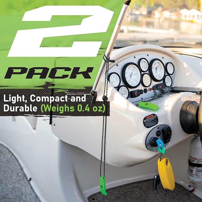 Gradient Fitness Emergency Whistles (2 Pack) | Loud Pealess Plastic Survival Whistle with Adjustable Lanyard, Clip & Reflective Stitching. Quick Safety Access for Swimming, Boating, Surfing, Hiking