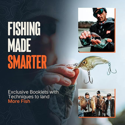 MONSTERBASS Fishing Mystery Box, Bass Fishing Kit - Best Lures Kit, Biggest & Best Tackle Mystery Box for Catching Smallmouth & Largemouth Bass