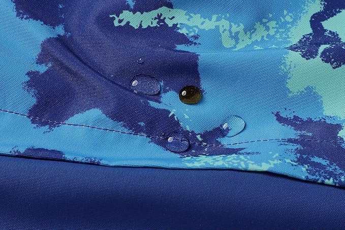 MGEOY Boys Girls Rain Jackets Lightweight Waterproof Hooded Raincoats Windbreakers for Kids 4-14Y