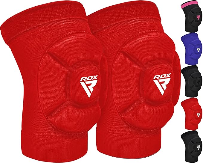 RDX Knee Pads for Work, Oeko TEX Certified, Anti-Slip Protective Thick Padded Foam Pad, Collision Avoidance Sleeves Pair, MMA Muay Thai Grappling Volleyball Football Wrestling Gardening.