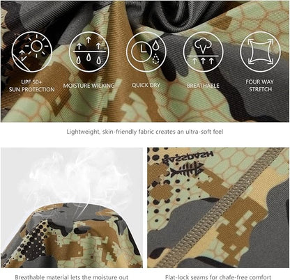 BASSDASH UPF 50+ UV Sun Protection Neck Gaiter Fishing Mask Hunting Kayaking Hiking Cycling Ski Sports