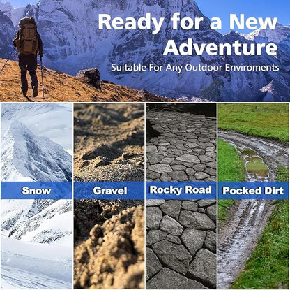 aiGear Tactical Stick Hiking Walking Staff - Trekking Poles Outdoor Tactical Staff Adjustable Hiking Stick for Survival Camping Hiking