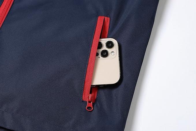 MGEOY Boys Girls Rain Jackets Lightweight Waterproof Hooded Raincoats Windbreakers for Kids 4-14Y