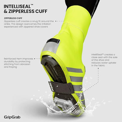 GripGrab RaceThermo Waterproof Winter Road Cycling Shoe Covers Cold Weather Thermal Neoprene Winter Cycling Overshoes
