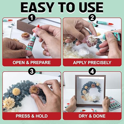 Super Glue Gel Clear for Wood Plastic Metal, Instant Superglue All Purpose Multipack Cyanoacrylate Adhesive Repair Ceramic Model Leather Rubber Glass Pottery, Strong Bonding Single Use Glue Minis