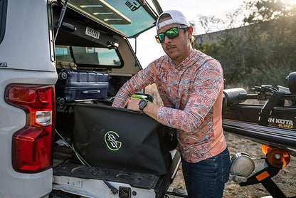 GOOGAN SQUAD Tackle Toter Medium - Durable Fishing Tackle Bag & Tray Storage (21"L x 10"W x 13"D)