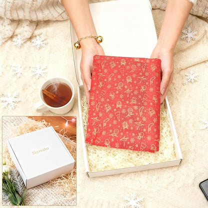 Skyrealm 40 Pcs Stamp & Die Storage Set (20 Bags + 20 Magnetic Sheets), Plus 8 Christmas Cutting Dies for DIY Card Making and Scrapbooking