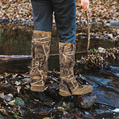 Waterproof Adjustable Leg Gaiters for Men and Women Snow Boot Gaiters for Hiking in Hunting Sand and Mud Mountain Climbing or Snowshoeing