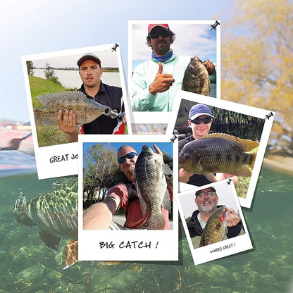 TRUSCEND Easy Catch Swimmax, Magic Noisy Turbulent Wiggling and Vibrating Actions for More Bites, Segmented Swimbait Jointed by Dyneema Strongest Fiber, Lifelike Fishing Lures for Relax Family Fishing