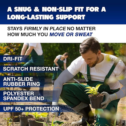 ARMORAY Arm Sleeves for Men or Women - Tattoo Cover Up - Cooling Sports Sleeve for Basketball Golf Football