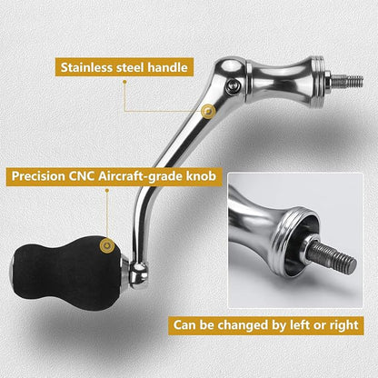 SAN LIKE Spinning Fishing Reel, Saltwater & Freshwater Fishing Reel 40.5 Lbs Max Drag - 7+1 BB Ball Bearing 5.2:1 Gear Ratio