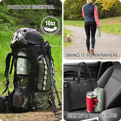 PTEROMY Hooded Rain Poncho for Adult with Pocket, Waterproof Lightweight Unisex Raincoat for Hiking Camping Emergency