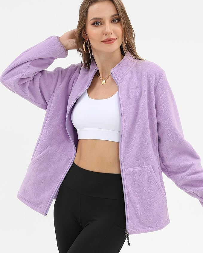 Argstar Women's Fleece Jacket with 6 Pockets (XS-2XL)