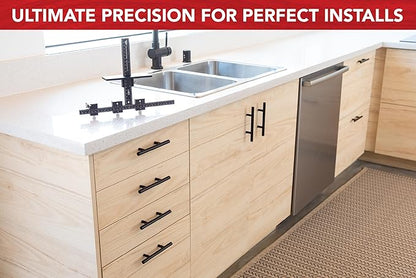 The Original Cabinet Hardware Jig - Made in USA - Most Accurate Tool for Knobs and Pulls - Hand Calibrated by True Position Tools