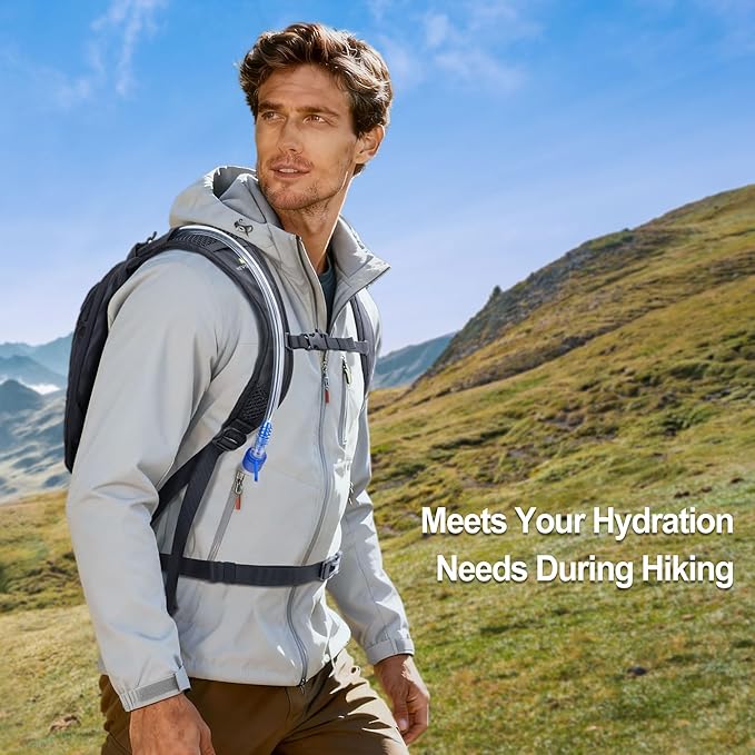 Water Bladder 1.5L-2 Liter, BPA -Free Hydration Bladder for Hiking Backpack, Leak - Proof Water Reservoir Storage Bag for Hiking, Running, Camping & Outdoor Adventures