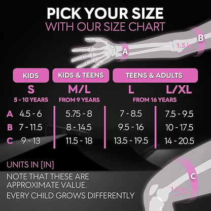 SKATEWIZ Skateboard Pads Protective Gear Set for Kids and Adults - Smash - Roller Skate Pads [6pc] with Wrist Guards - Skating Protective Gear - Roller Derby