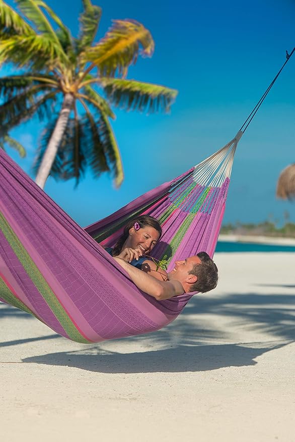 LA SIESTA Flora Blossom - Organic Cotton Family Classic Hammock Size King