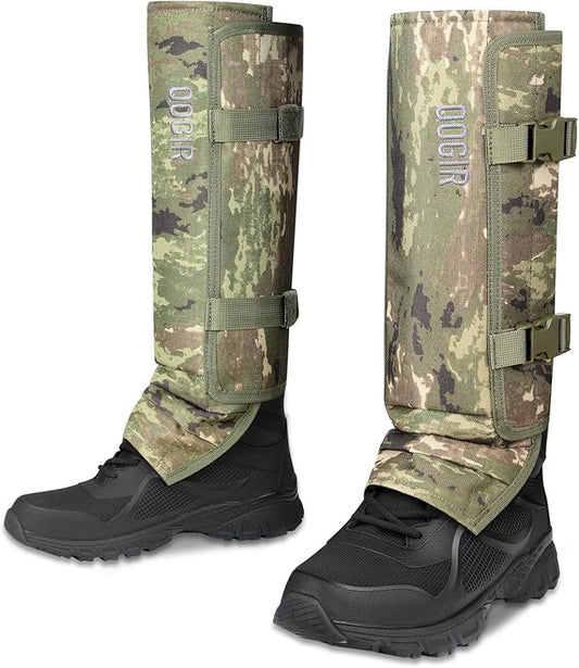 QOGIR Snake Gaiters for Hunting: Durable Snake Guards, Snake Gaiter Leggings for Men & Women, Snake Bite Protection for Lower Legs, Snake Proof Gaiters with Adjustable Size