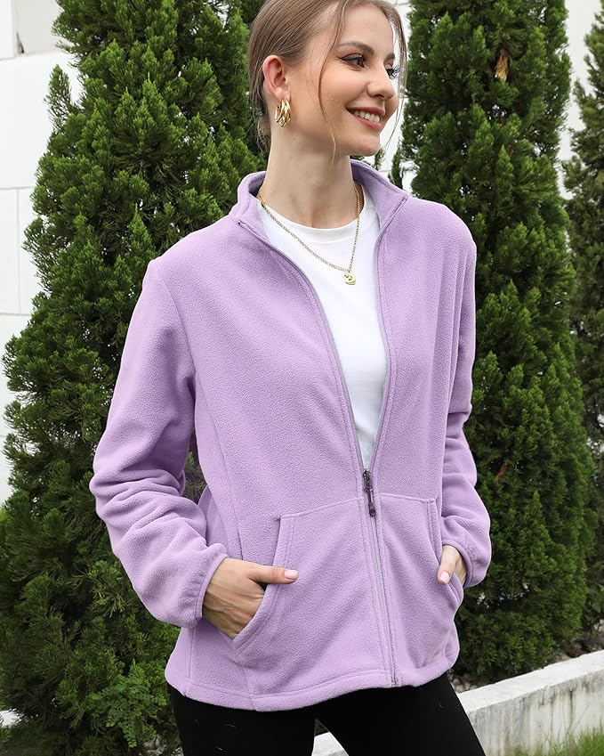 Argstar Women's Fleece Jacket with 6 Pockets (XS-2XL)