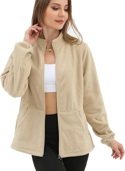 Argstar Women's Fleece Jacket with 6 Pockets (XS-2XL)