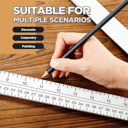 24 Inch Folding Triangle Ruler Aluminum Framing Square for Carpenter Tools Construction Framing Tool Woodworking Foldable Frame Measurement Angle Ruler