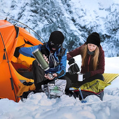 Pukavt 2 Pack 3 Hole Winter Knitted Mask, Full Face Cover Ski Mask Warm Balaclava for Skiing, Motorcycle, Snowboard