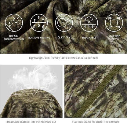 BASSDASH UPF 50+ UV Sun Protection Neck Gaiter Fishing Mask Hunting Kayaking Hiking Cycling Ski Sports