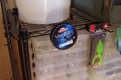 Old Cedar Outfitters Rolling Rod Cart and Tackle Trolley Holds 12 Rod and Reel Combo for Garage and Home Storage