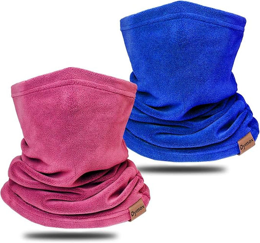 Neck Warmer Winter Neck Gaiter Face Mask Balaclavas for Women Men, Soft Fleece Face Cover Mask for Skiing Motorcycle-2 Pack