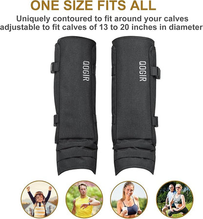 QOGIR Snake Gaiters 3 Pack: Durable Snake Guards for Hunting, Snake Gaiter Leggings for Men & Women, Snake Bite Protection for Lower Legs, Snake Proof Gaiters