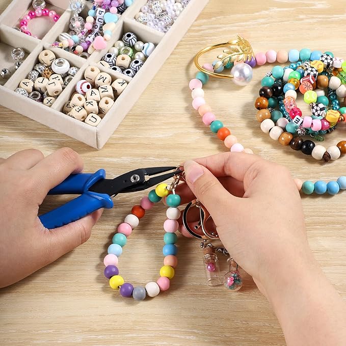 Jump Ring Opener Finger Tools with Split Rings Pliers, 5 Pcs Jump Rings Pliers Stainless Steel Jumps Ring Opener Tool Set Jewelry Making Plier Tools for Beading, Necklace Repair, DIY Crafts