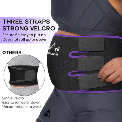 Waist Trimmer Belt Men Sweat Band Stomach Wrap, Waist Trainer for Women Workout