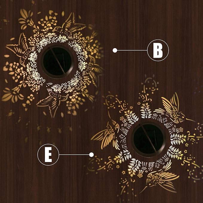 2 Pack Hummingbird Solar Lantern - Outdoor Decorative Solar Lanterns for Garden, Patio, Backyard, and Porch - Waterproof Hanging Lantern for Outside - Perfect Gifts for Women