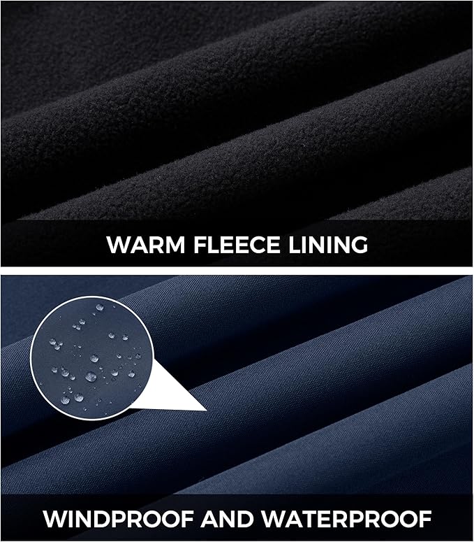 wantdo Women's Plus Size Softshell Jackets Hooded Warm Fleece Lined Windbreaker