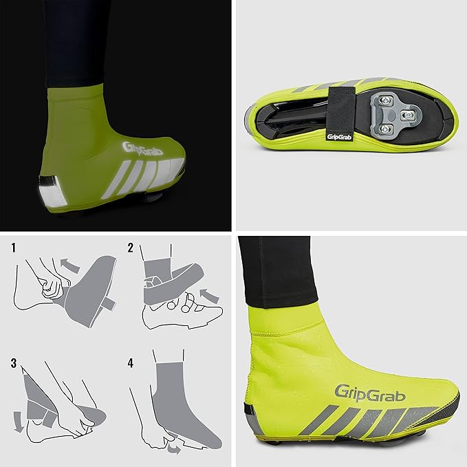 GripGrab RaceThermo Waterproof Winter Road Cycling Shoe Covers Cold Weather Thermal Neoprene Winter Cycling Overshoes