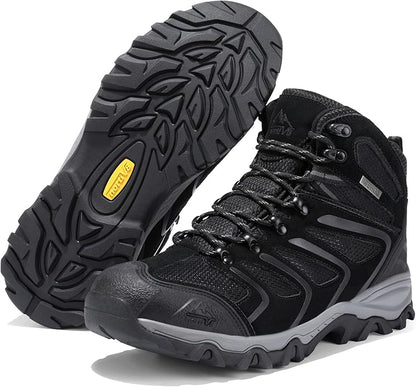 NORTIV 8 Men's Ankle High Waterproof Hiking Boots Outdoor Lightweight Shoes Trekking Trails Armadillo
