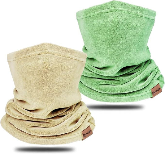 Neck Warmer Winter Neck Gaiter Face Mask Balaclavas for Women Men, Soft Fleece Face Cover Mask for Skiing Motorcycle-2 Pack