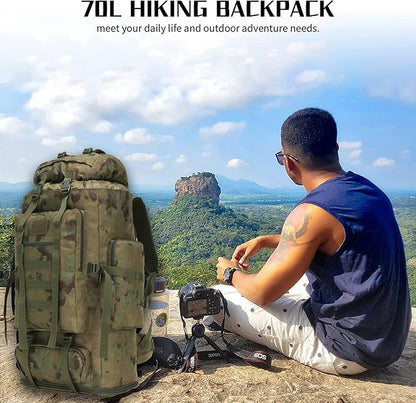 Hiking Backpack for Men 70L/100L Camping Backpack Military Rucksack Molle 3 Days Assault Pack for Climbing
