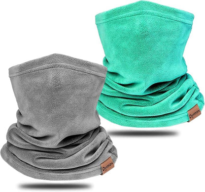 Neck Warmer Winter Neck Gaiter Face Mask Balaclavas for Women Men, Soft Fleece Face Cover Mask for Skiing Motorcycle-2 Pack